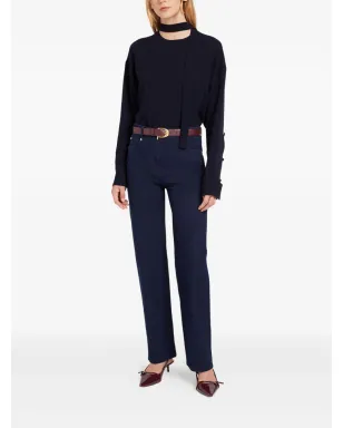 Ports 1961 タイネック カーブドヘム ブラウス - サムネイル2