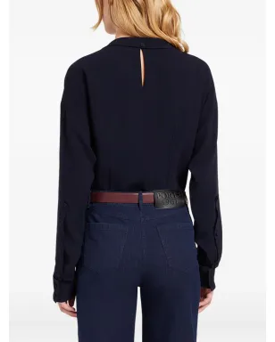 Ports 1961 タイネック カーブドヘム ブラウス - サムネイル3