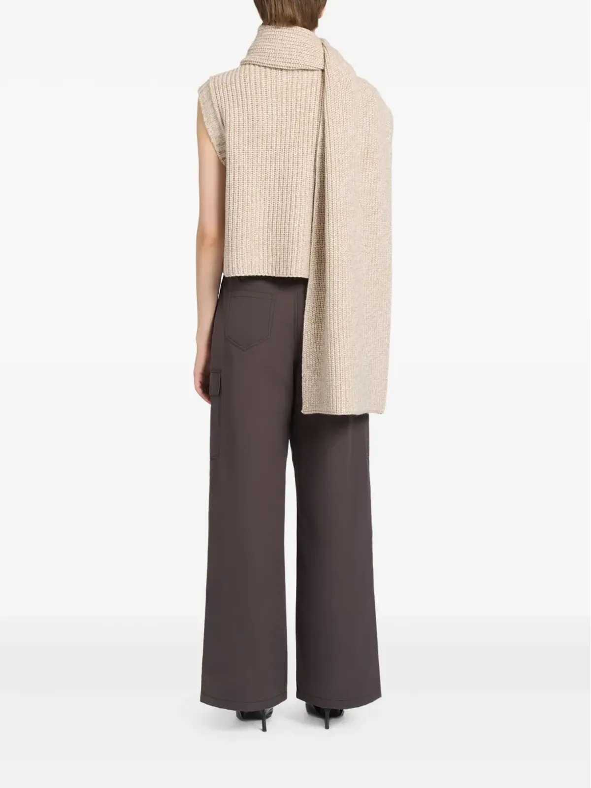 Ports 1961 リブ編みノースリーブトップ - 画像3
