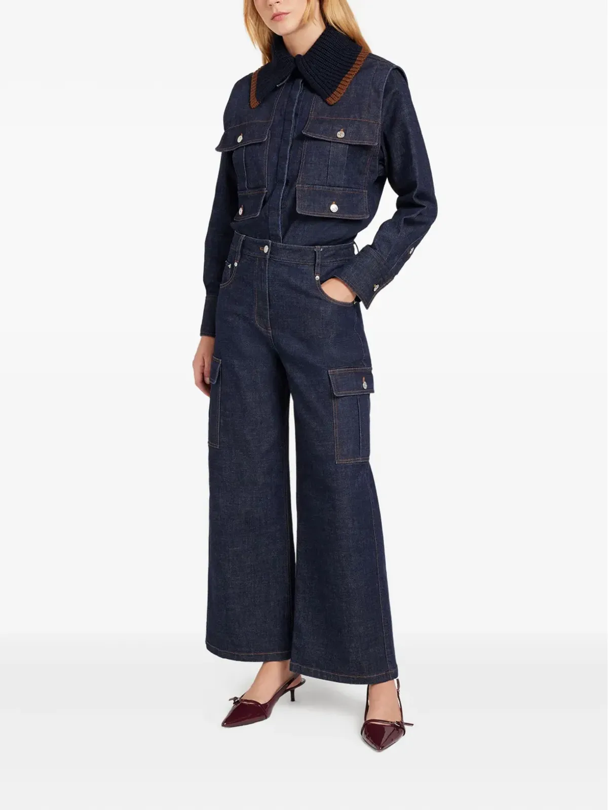 Ports 1961 カーゴポケットジーンズ - 画像2