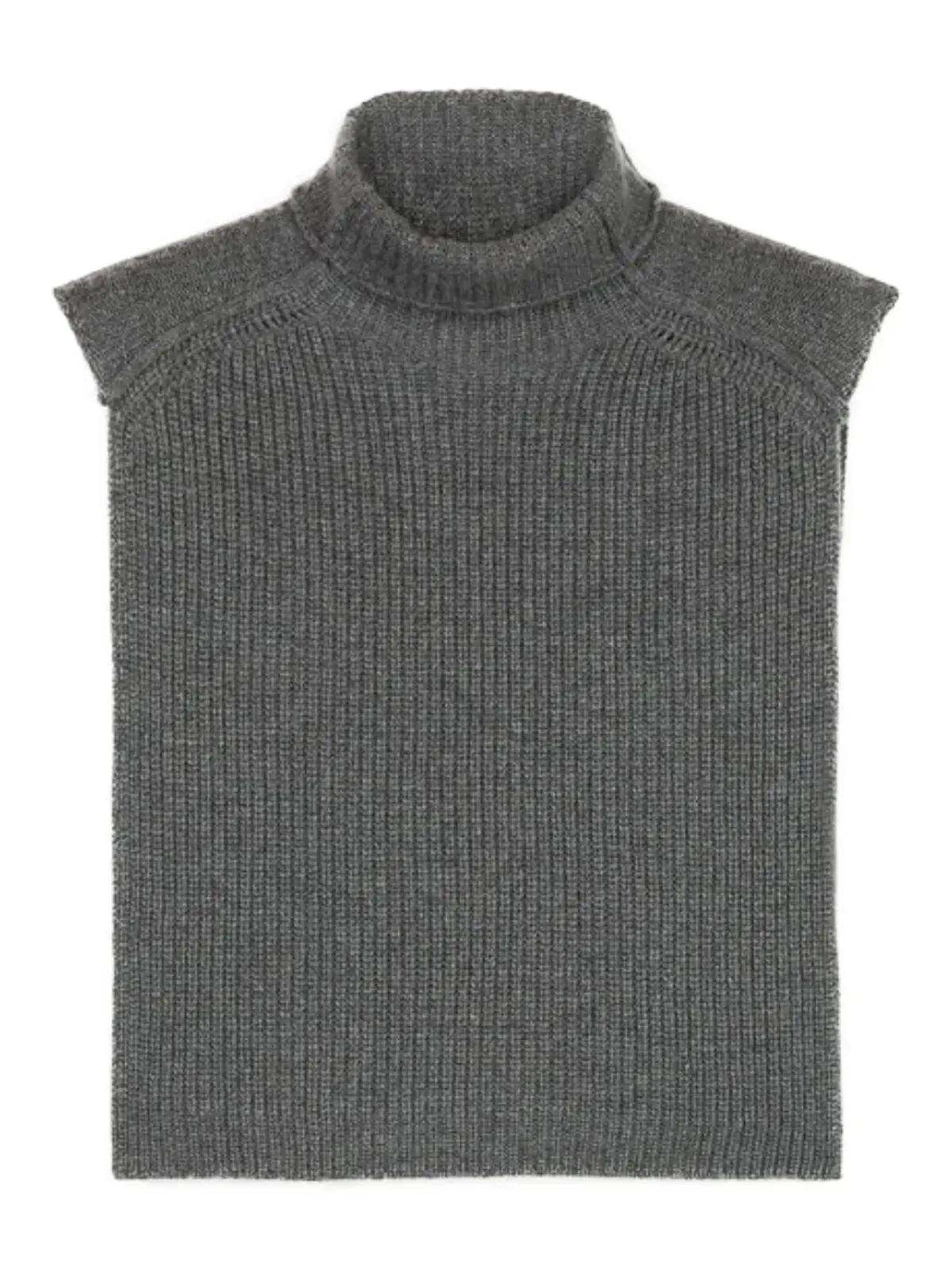 Ports 1961 リブ編みタートルネックトップ（グレー） - 画像1