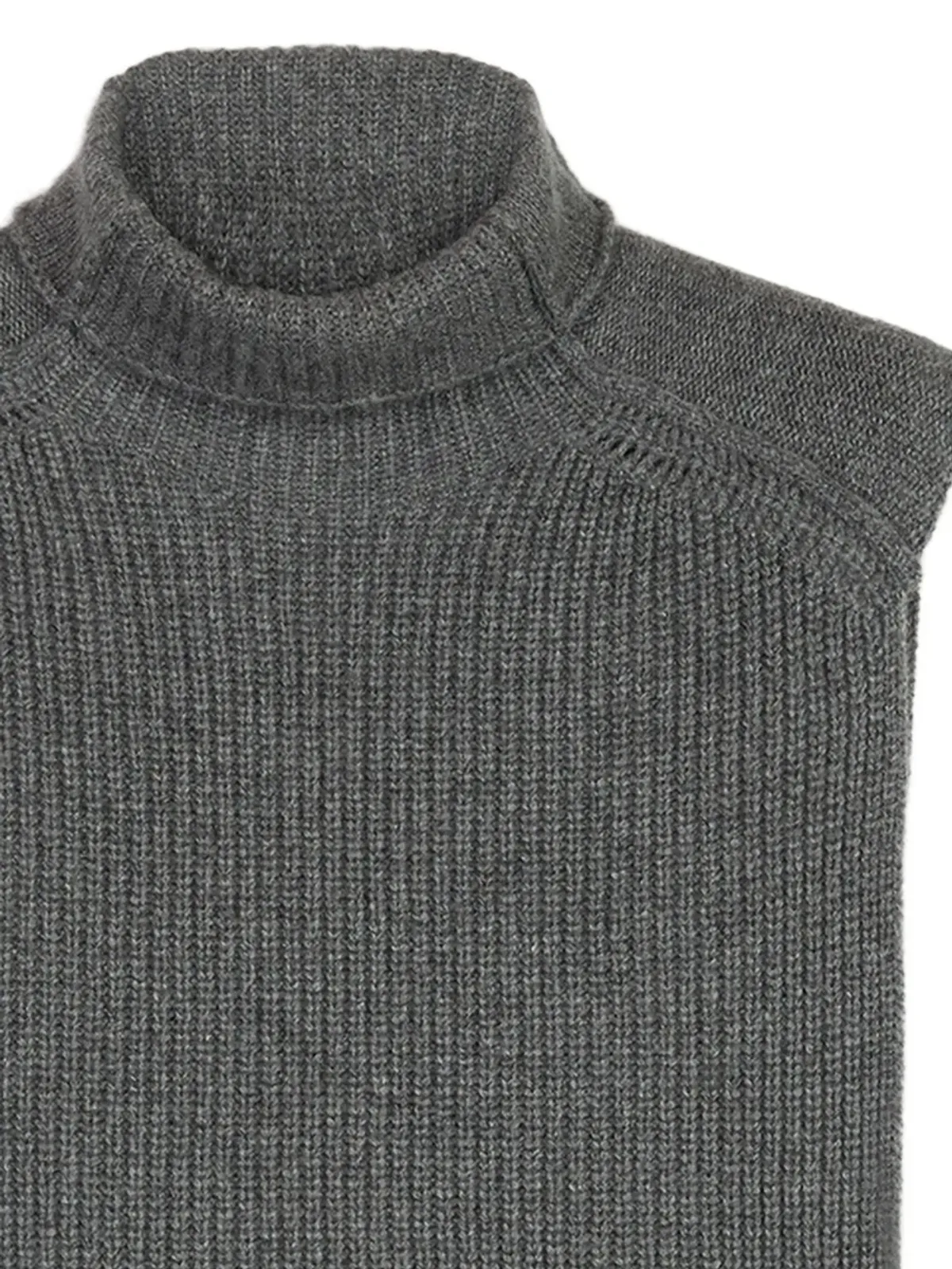 Ports 1961 リブ編みタートルネックトップ（グレー） - 画像2