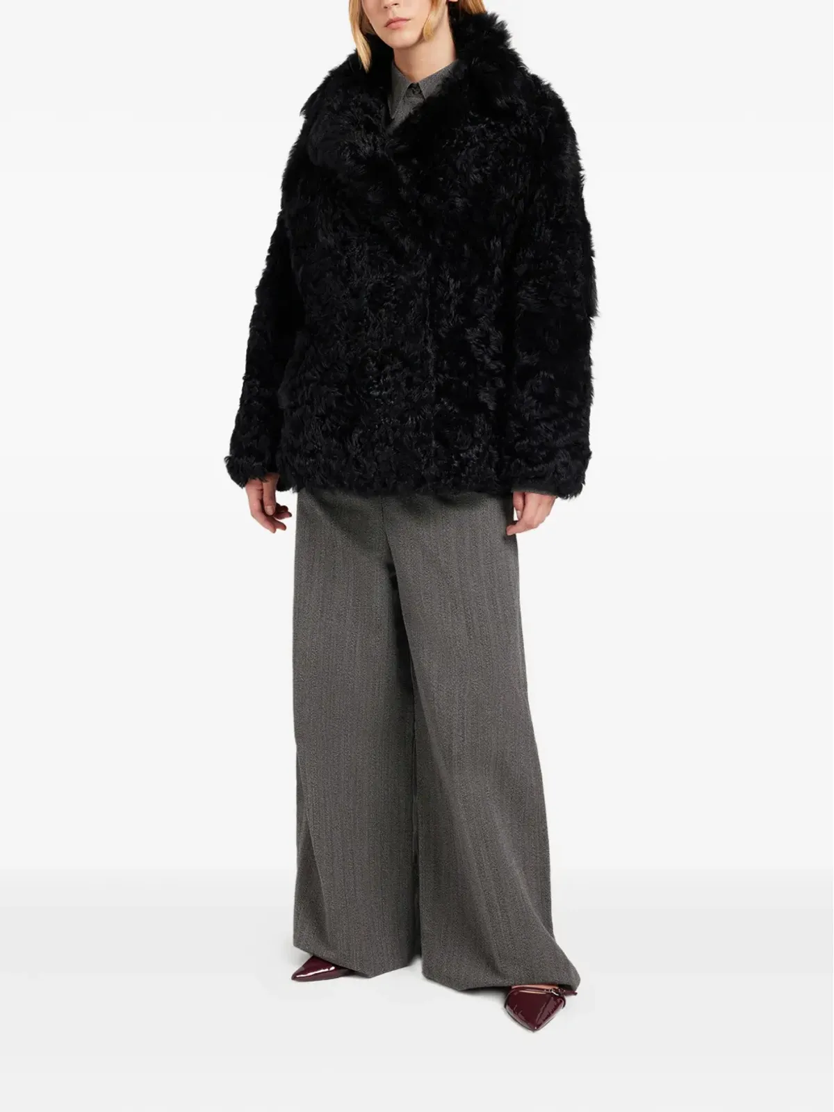 Ports 1961 ウールボタンコート - 画像2