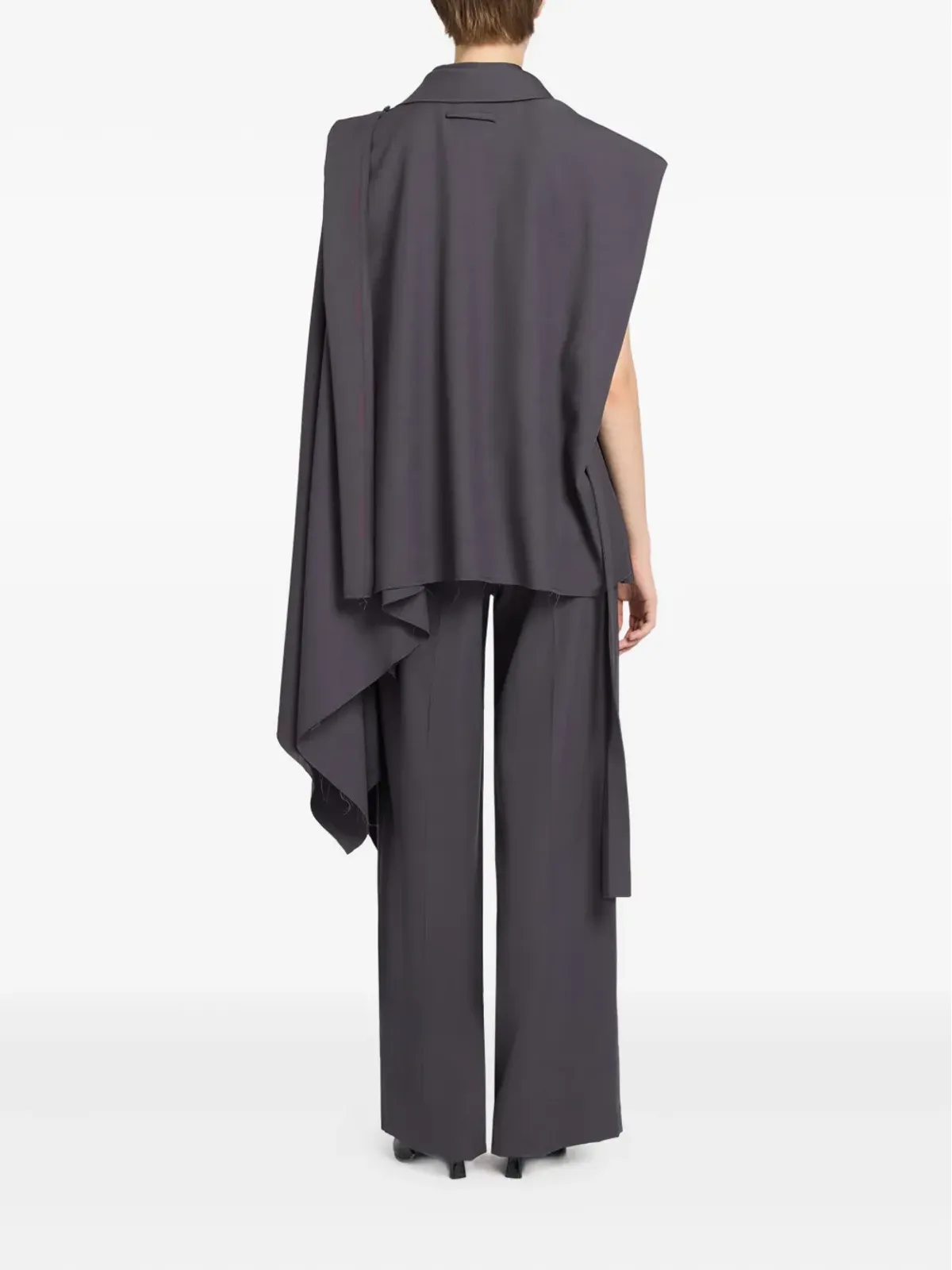 Ports 1961 ドレープショルダー ウールシャツ - 画像3