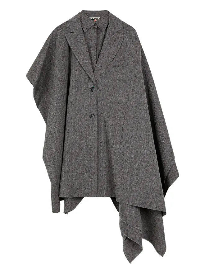Ports 1961 Ports 1961 ダーリング ピンストライプ ケープコートの商品画像