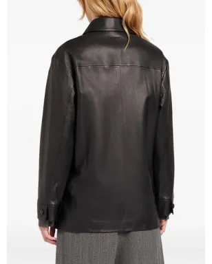 Ports 1961 ボタン留めレザー ジャケット - サムネイル3