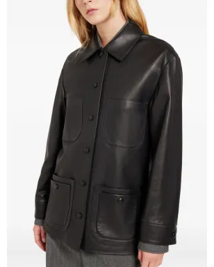 Ports 1961 ボタン留めレザー ジャケット - サムネイル4