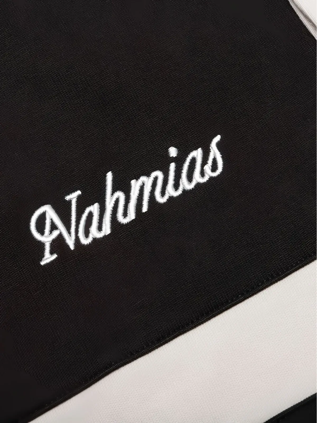 Nahmias ストライプパネルポロシャツ - 画像3