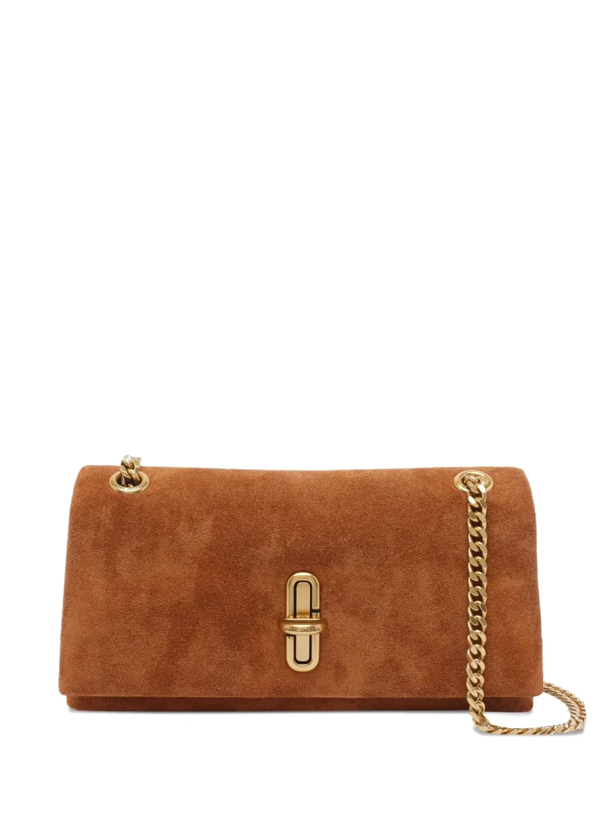 Marc Jacobs mini The Dual Chain suede shoulder bag - Brown - 画像1