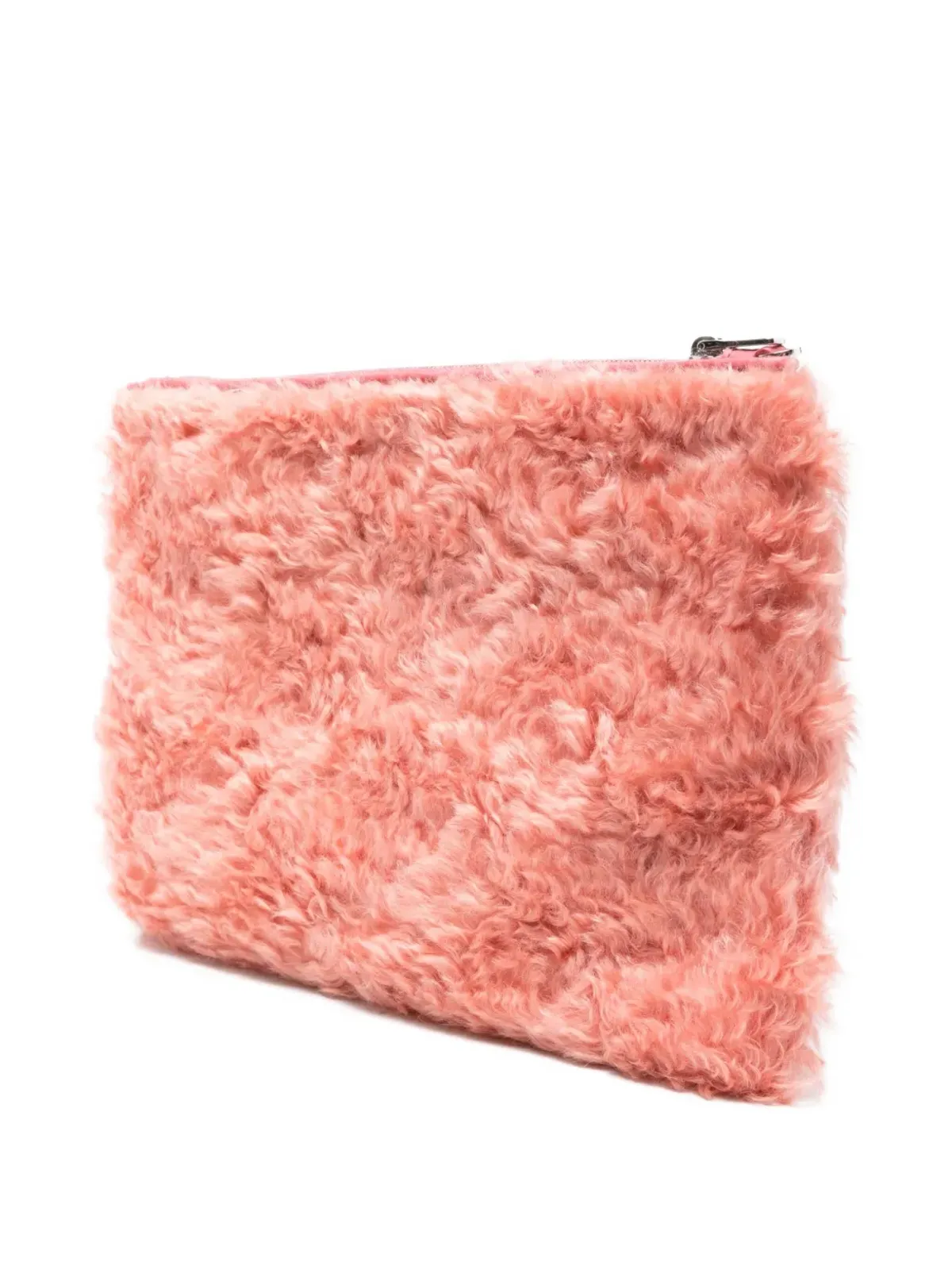 Miu Miu ジップトップシアリングクラッチバッグ - 画像3