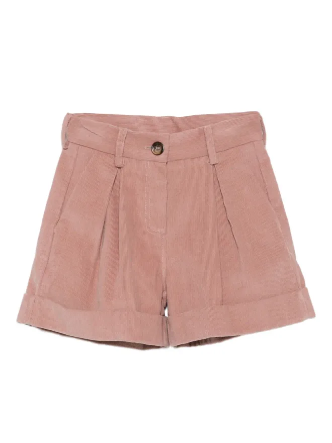 Philosophy Di Lorenzo Serafini Kids Philosophy Di Lorenzo Serafini Kids プリーツコーデュロイショーツの商品画像