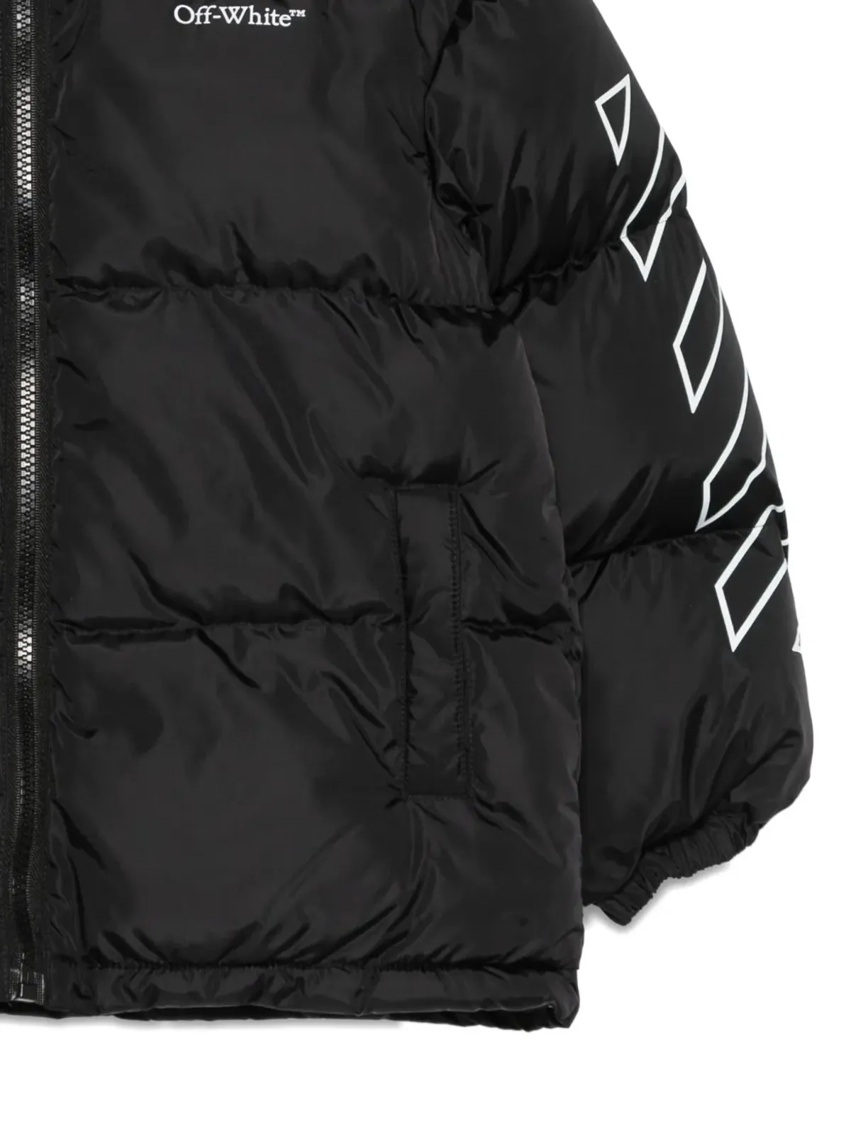 Off-White Kids アロー柄プリント パファージャケット - 画像3
