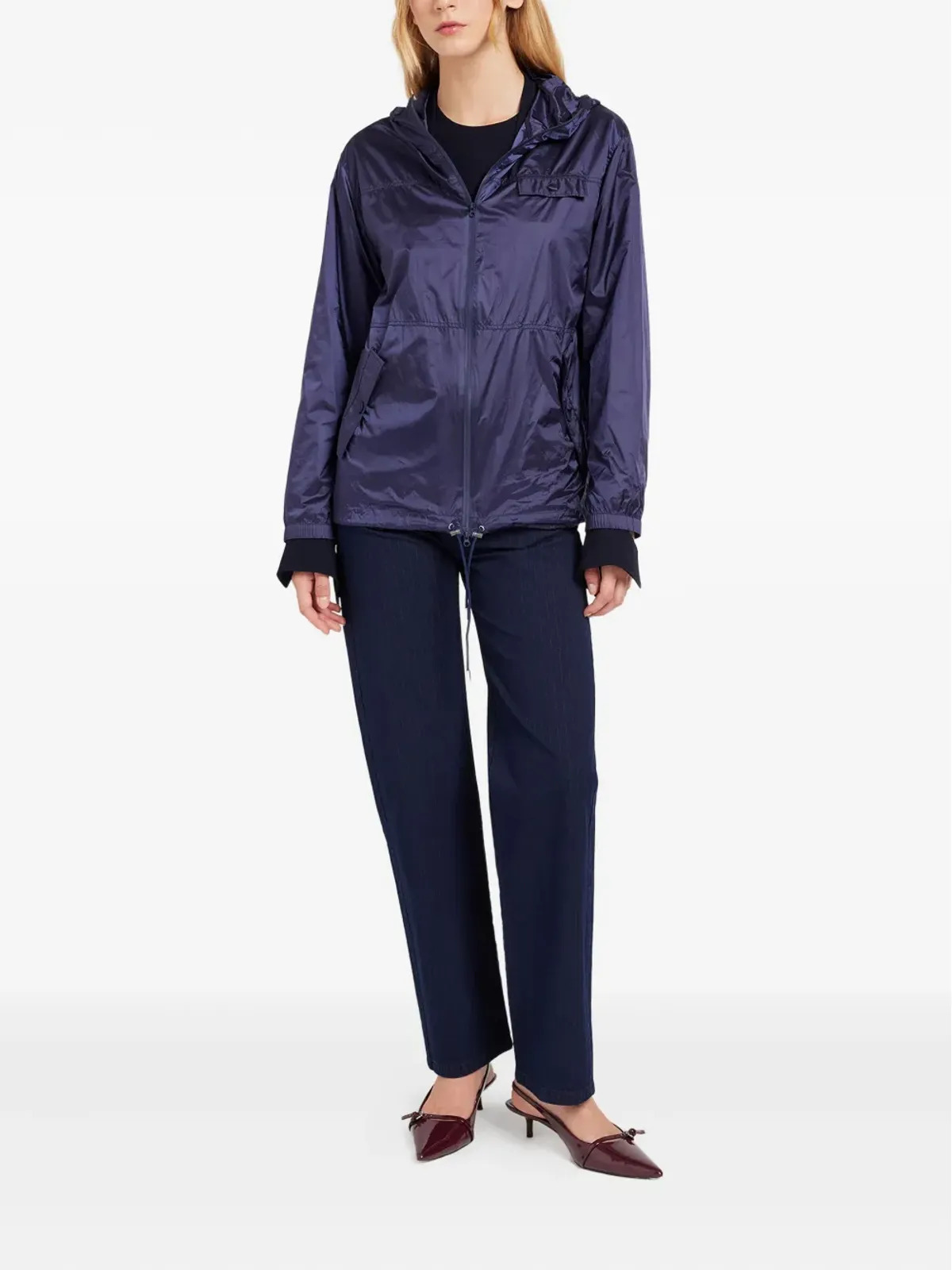 Ports 1961 Ocean Breeze フード付きドローストリングジャケット - 画像2