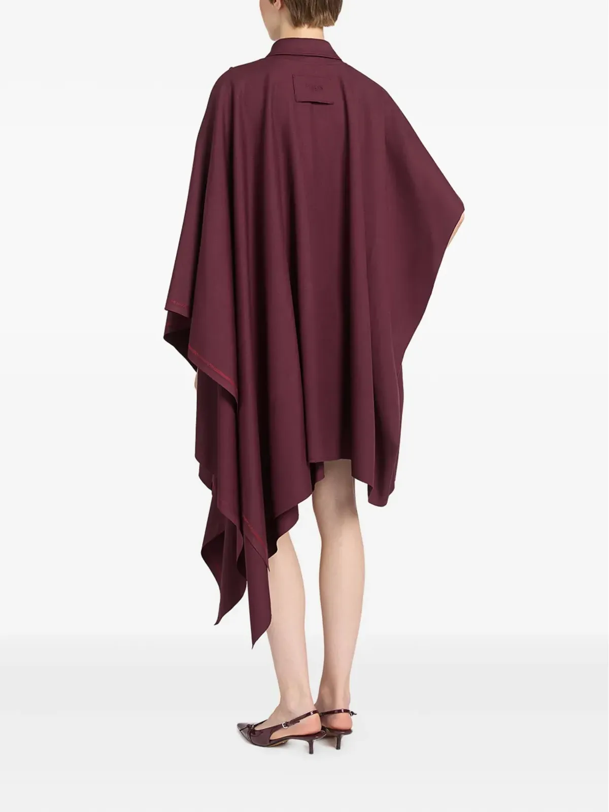 Ports 1961 ドレープネックラインのシャツミニドレス - 画像3