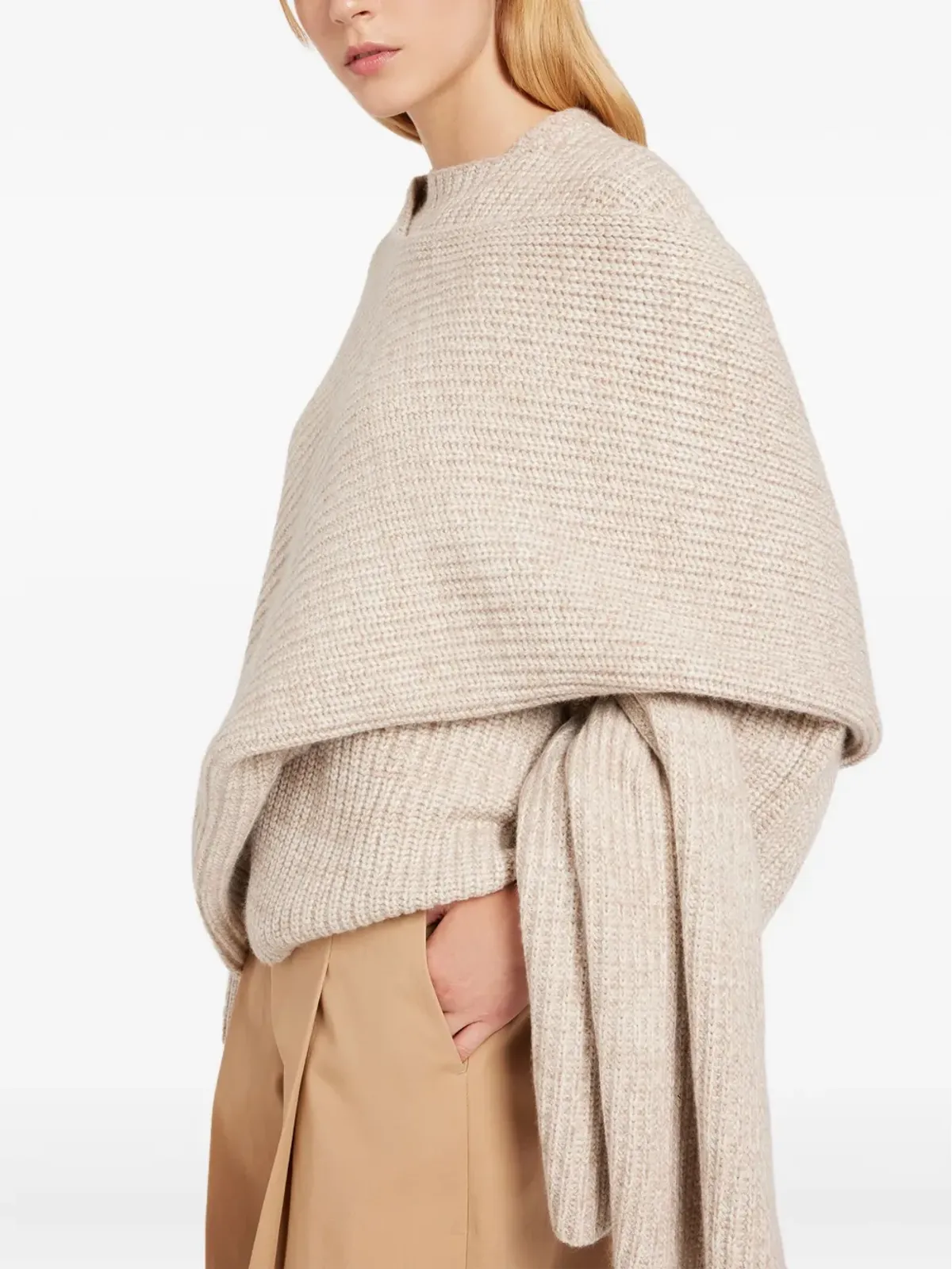 Ports 1961 アシンメトリック ラップセーター - 画像4