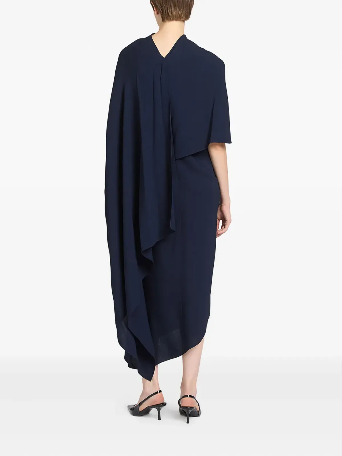 Ports 1961 ドレープケープ ミディドレス - 画像3