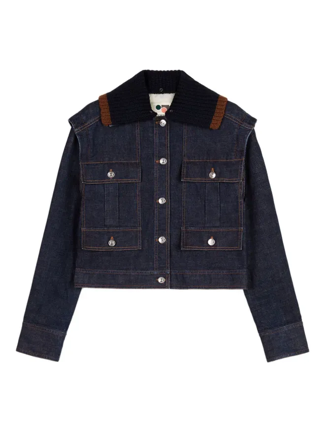 Ports 1961 Ports 1961 編み込みカラーのデニムジャケットの商品画像