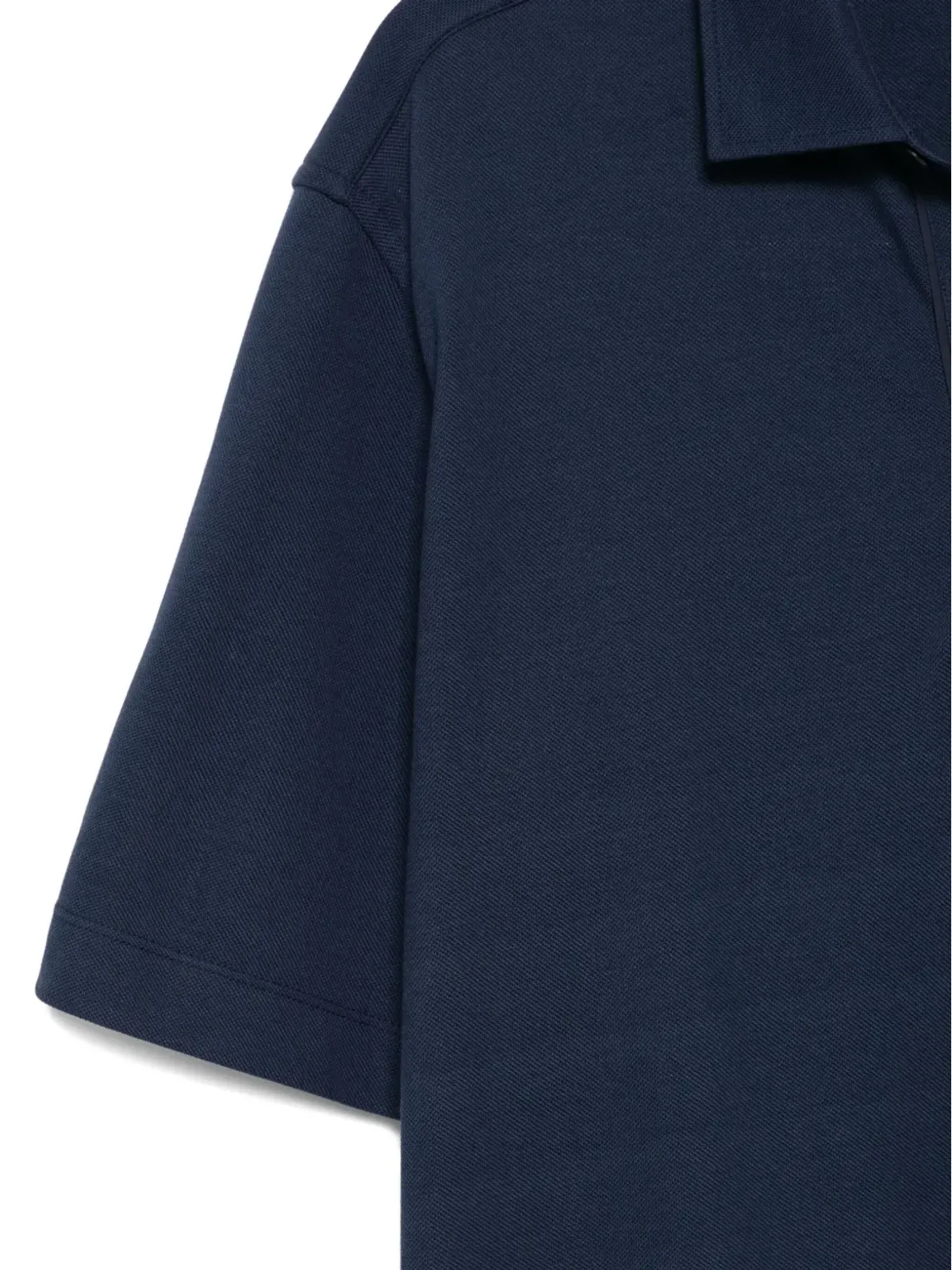 Zegna 半袖ボタンポロシャツ - Blue - 画像3