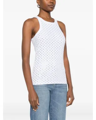 PINKO embellished sleeveless top - White - サムネイル3