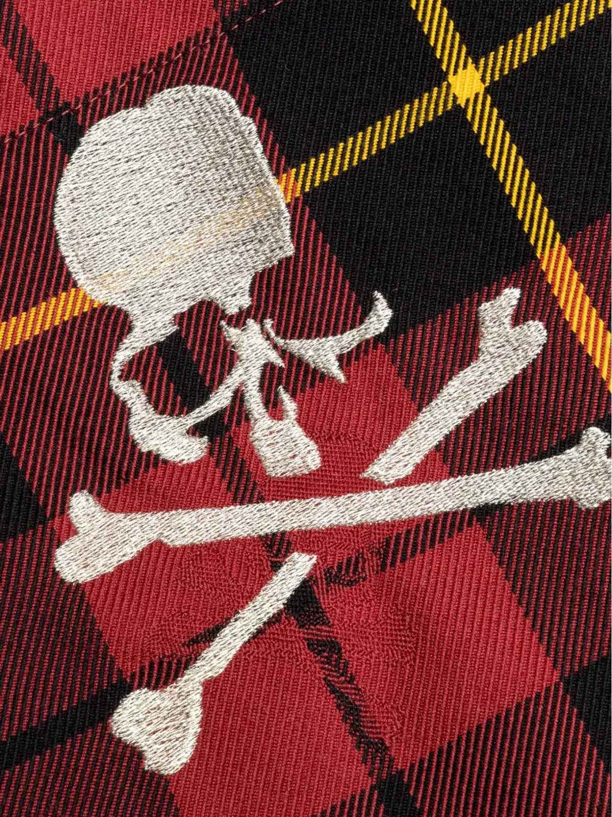 Mastermind World 頭蓋骨刺繍入りチェックシャツ - 画像3
