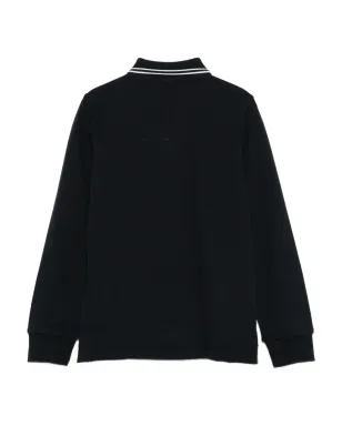 Stone Island Junior ティップドカラー ロゴパッチ ポロシャツ - サムネイル2