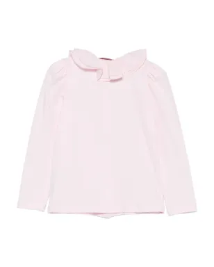 Monnalisa ピンクのフリルカラーシャツ - サムネイル2