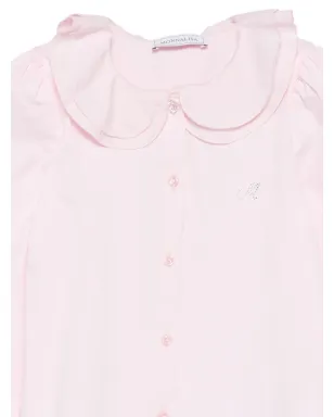 Monnalisa ピンクのフリルカラーシャツ - サムネイル3