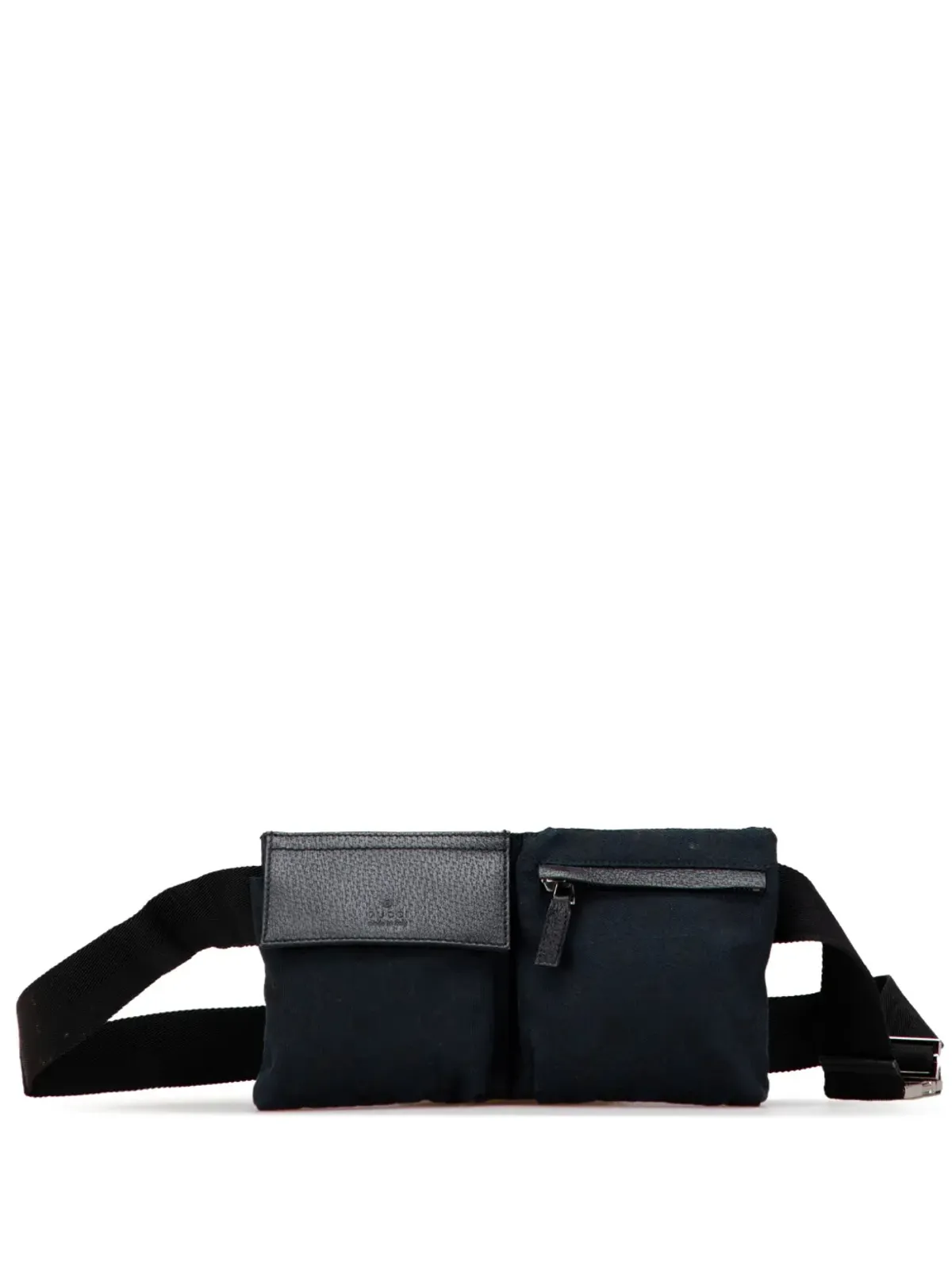 Gucci Pre-Owned GGキャンバス ダブルポケット ベルトバッグ - ブルー - 画像1