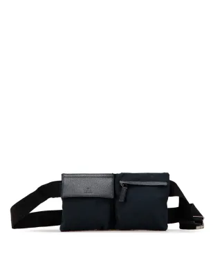 Gucci Pre-Owned GGキャンバス ダブルポケット ベルトバッグ - ブルー - サムネイル1