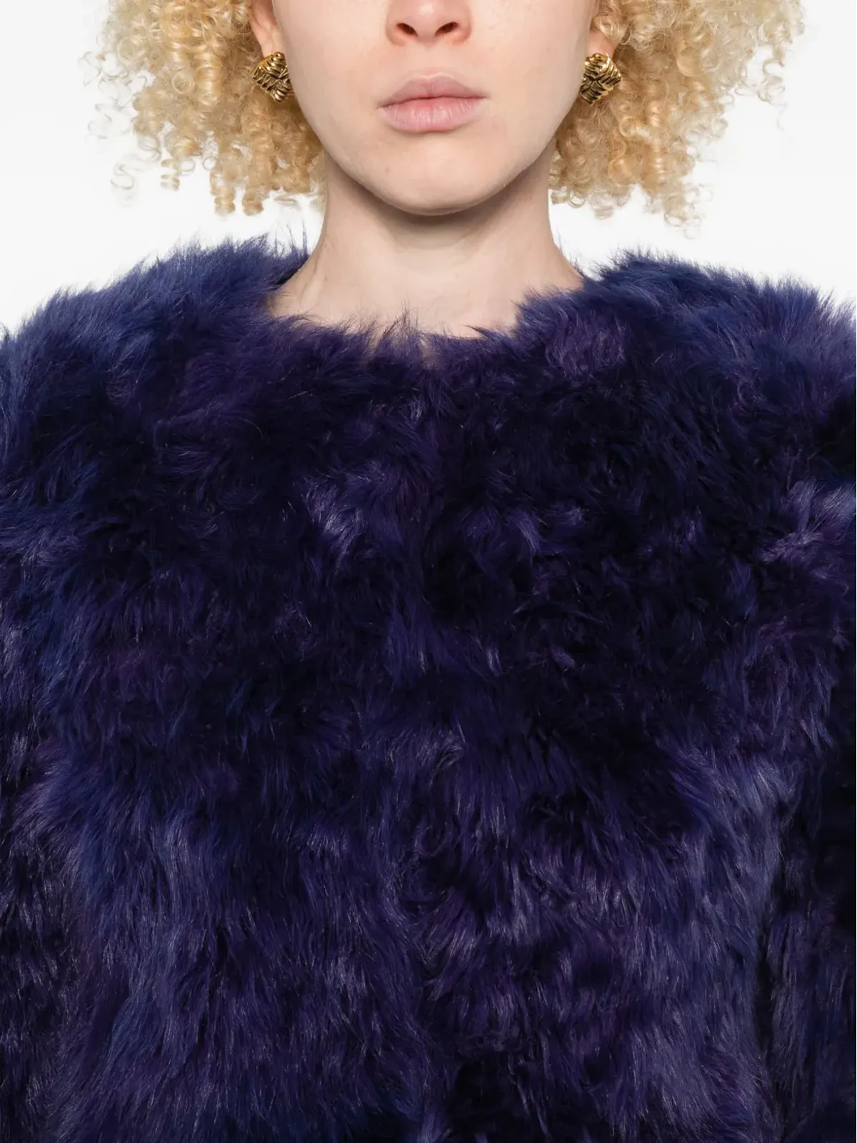 Miu Miu テクスチャードコート - 画像5