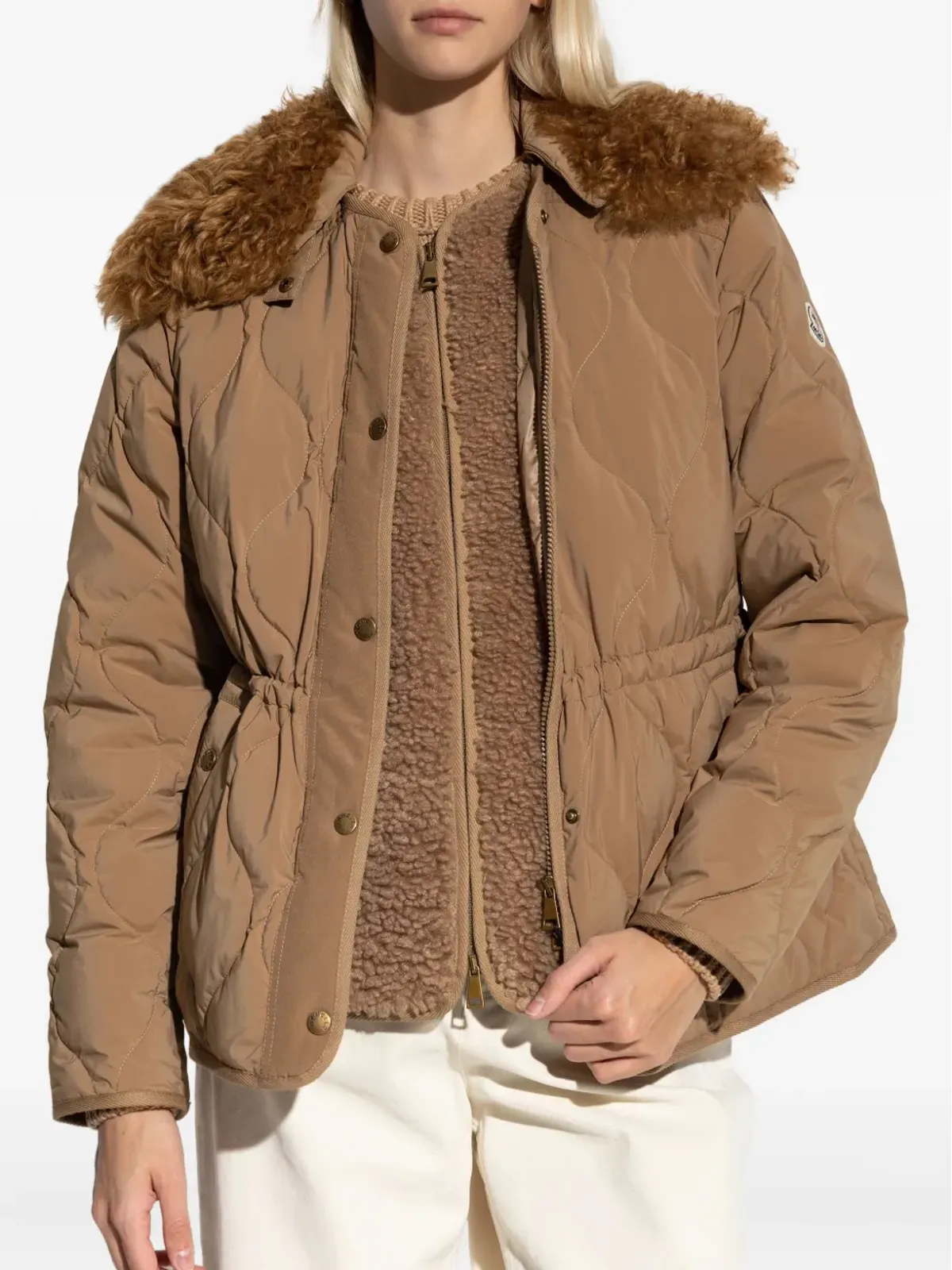 Moncler Quintin quilted jacket - Neutrals - 画像3