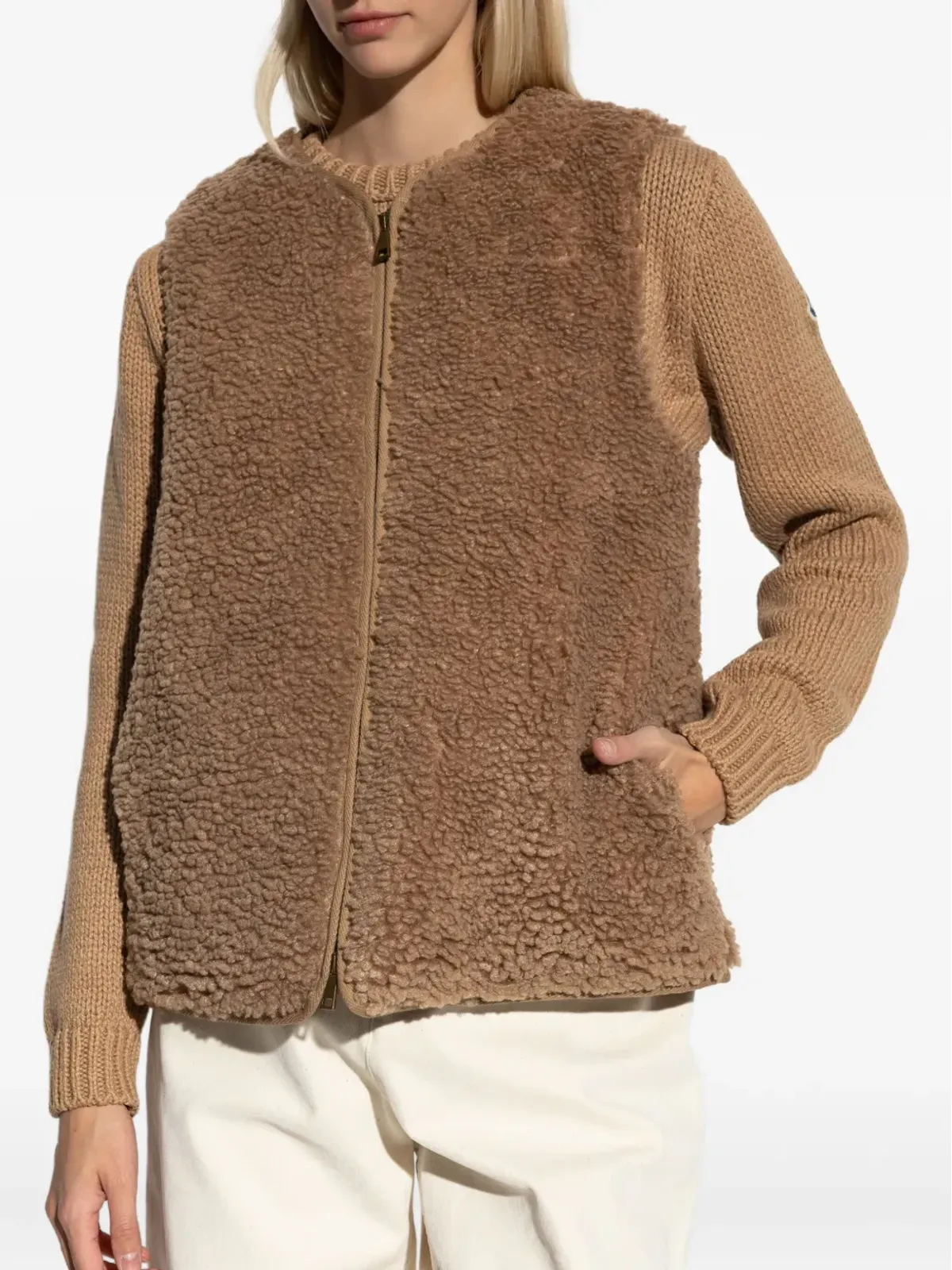 Moncler Quintin quilted jacket - Neutrals - 画像4