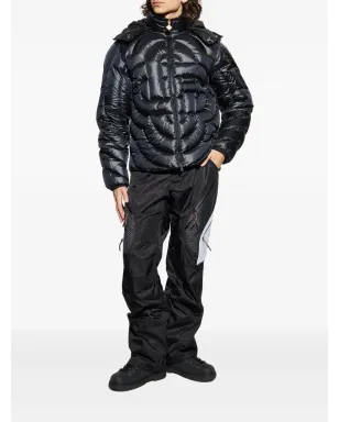 Casablanca monogram panelled trousers - Black - サムネイル2