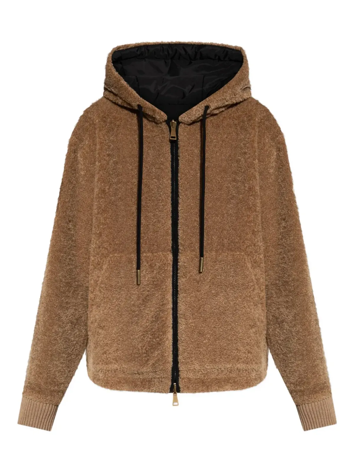Moncler フード付きテディフリースジャケット - 画像1