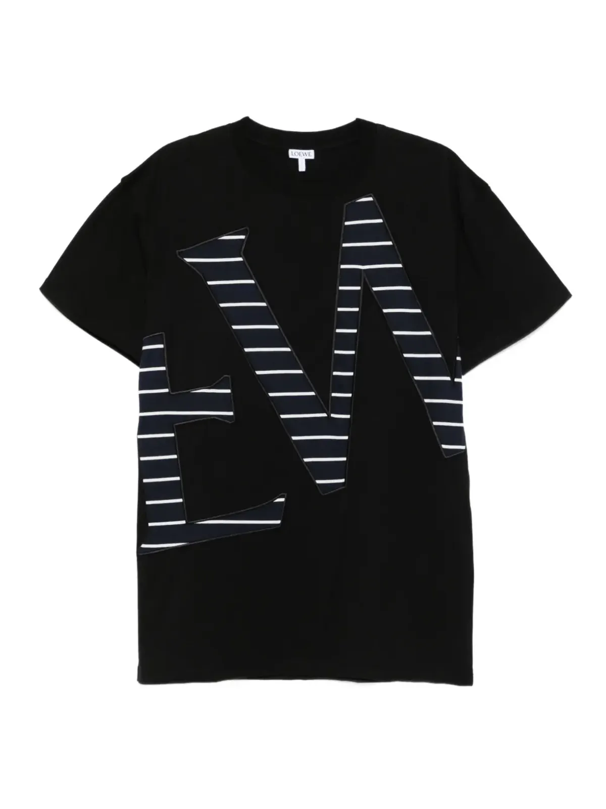LOEWE ストライプロゴTシャツ - 画像1