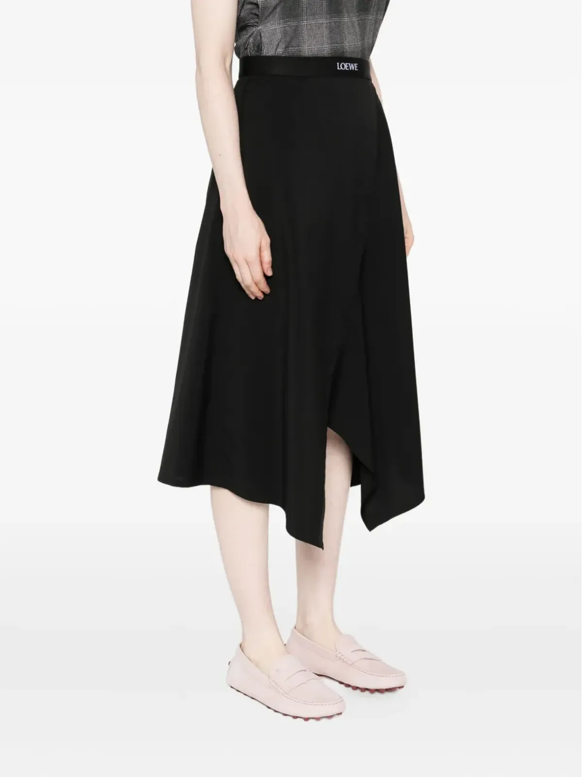 LOEWE アシンメトリック ミディスカート - 画像3