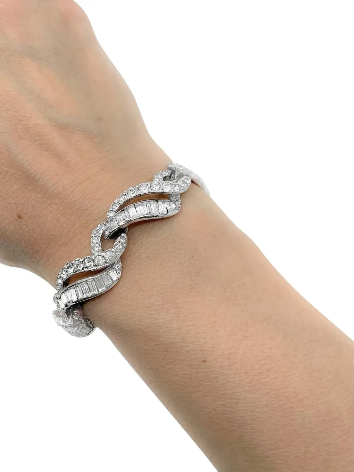 Jennifer Gibson Jewellery 1950年代 Maer クリスタル装飾 ブレスレット - 画像2