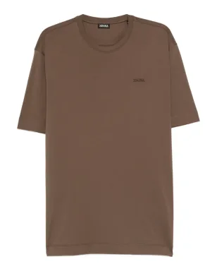 Zegna ロゴ刺繍入りクルーネックTシャツ - サムネイル1