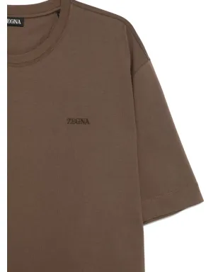 Zegna ロゴ刺繍入りクルーネックTシャツ - サムネイル3
