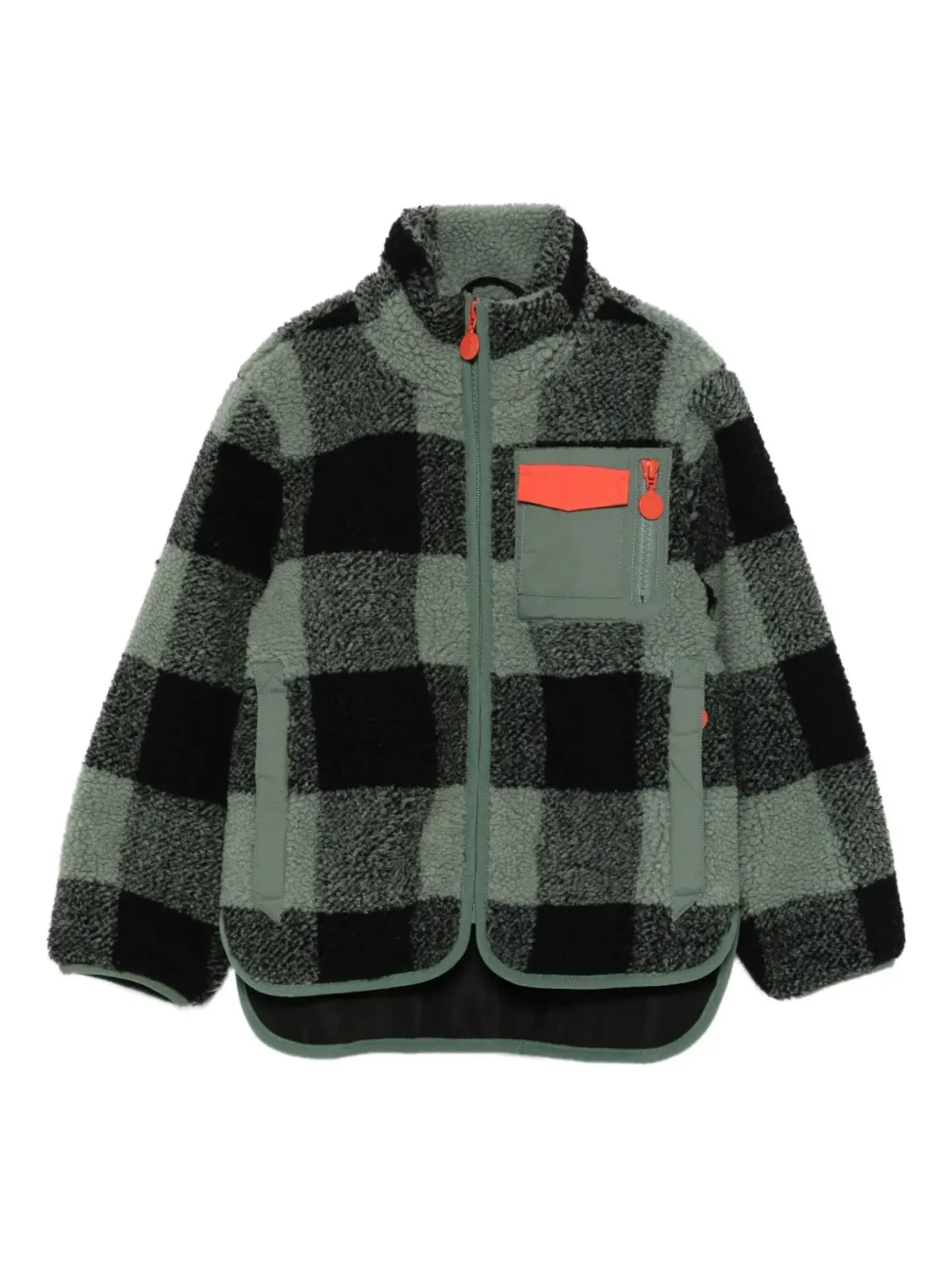 Stella McCartney Kids チェック柄フリースジャケット - 画像1