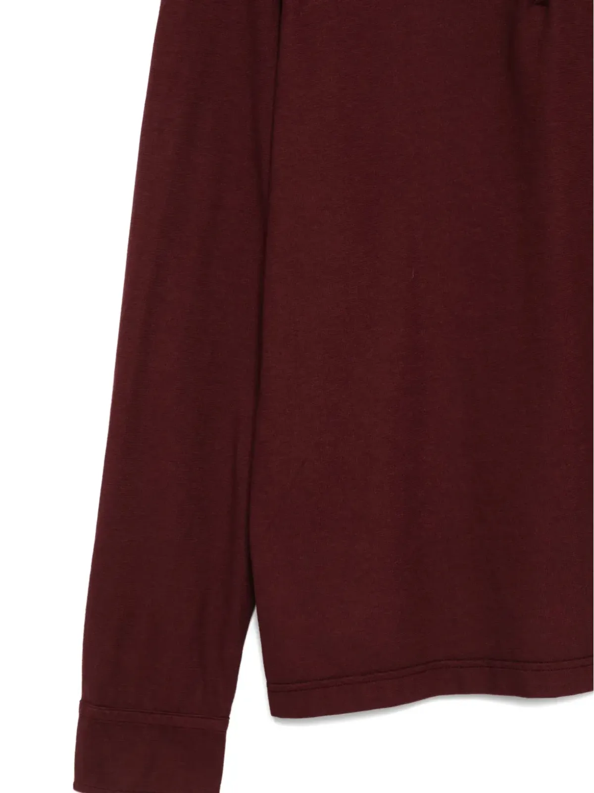 ASPESI long-sleeve polo shirt - Red - 画像3