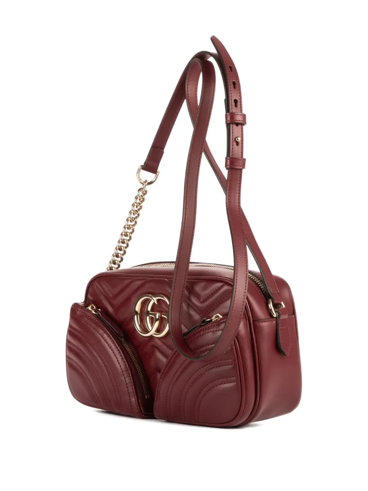 Gucci Pre-Owned キルテッド チェーンストラップ バッグ - レッド - 画像3