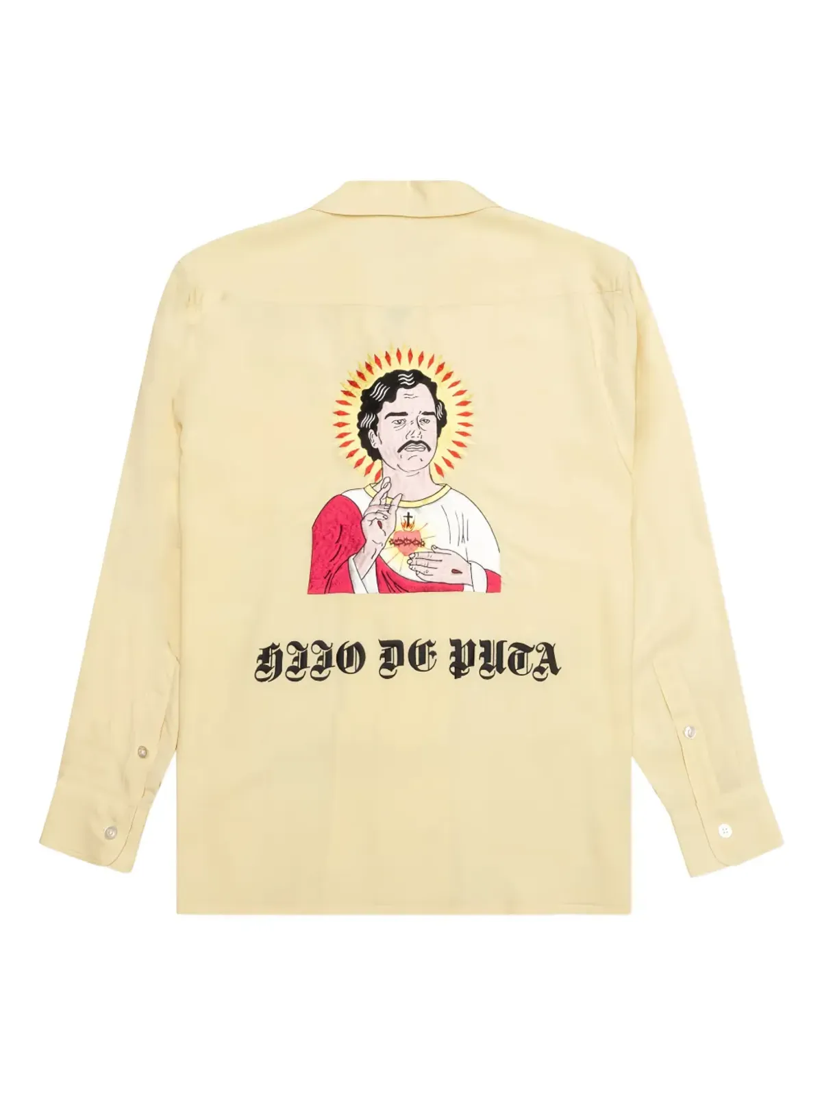 WACKO MARIA イエローの刺繍シャツ - 画像2