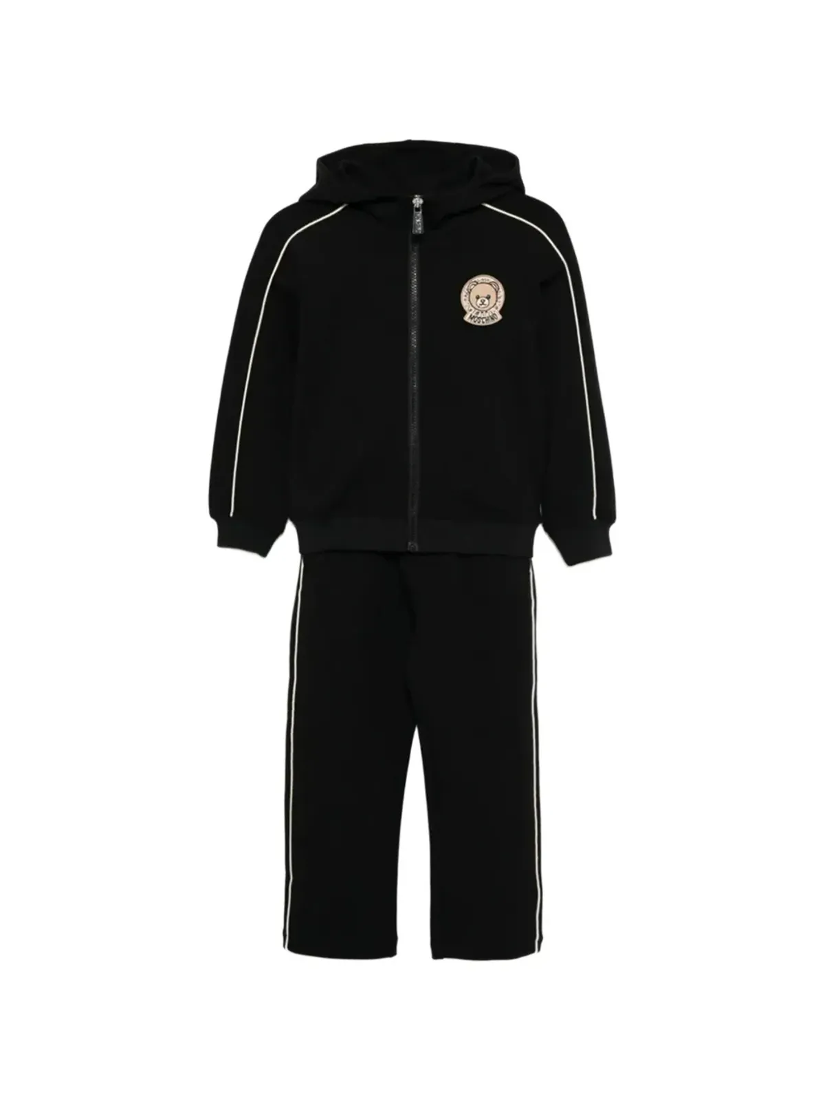 Moschino Kids ロゴアップリケ付きストライプ トラックスーツセット - 画像1