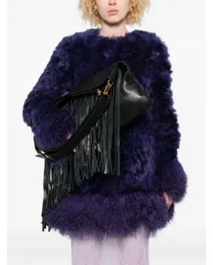 Miu Miu フリンジレザーショルダーバッグ - サムネイル2