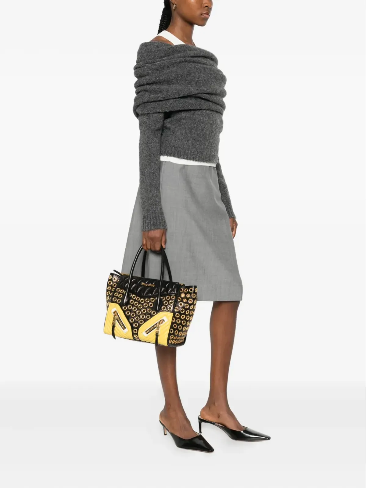 Miu Miu ジップディテール ショルダーバッグ - 画像2
