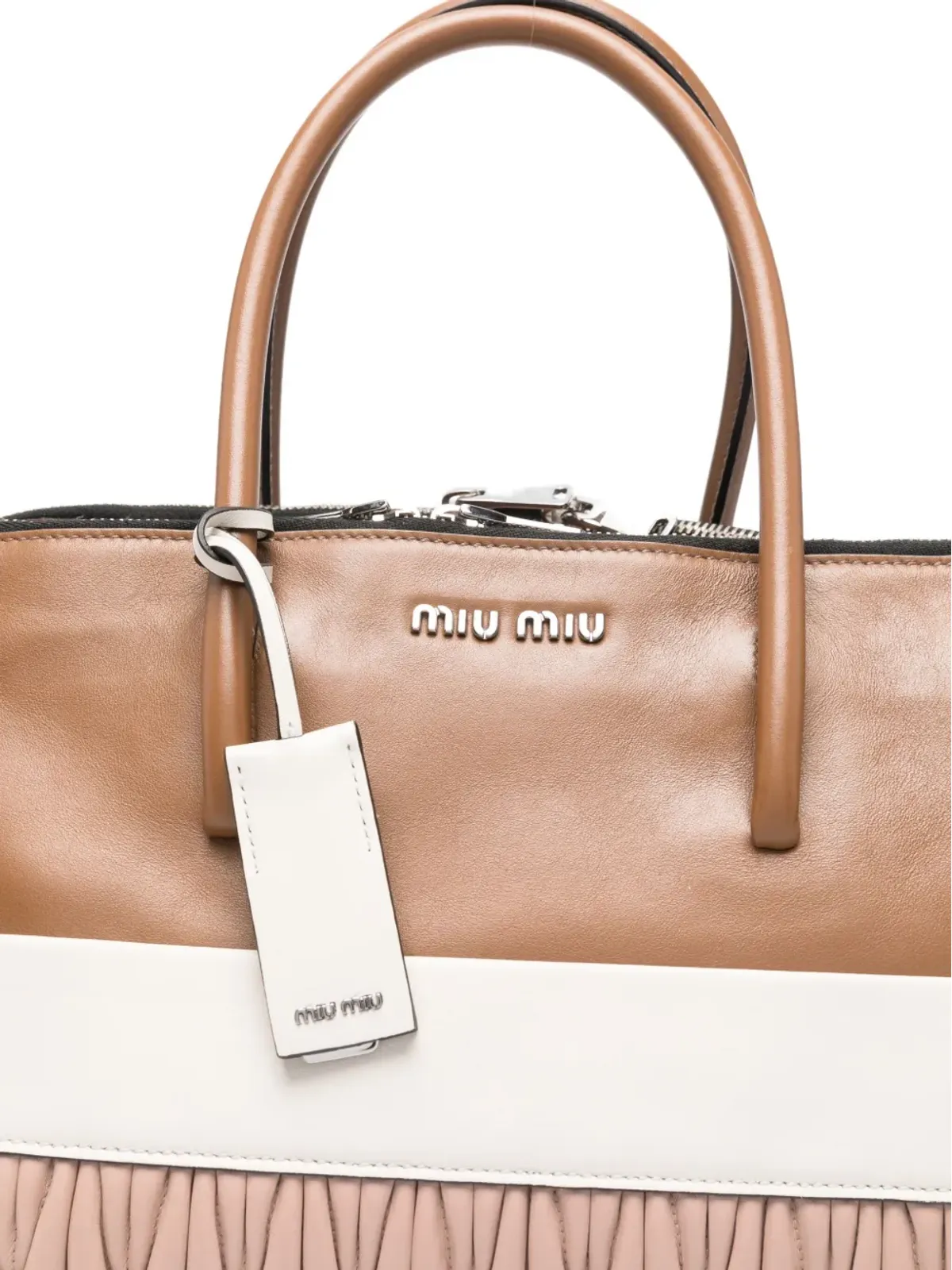 Miu Miu ルシュード ロゴディテール トートバッグ - 画像4