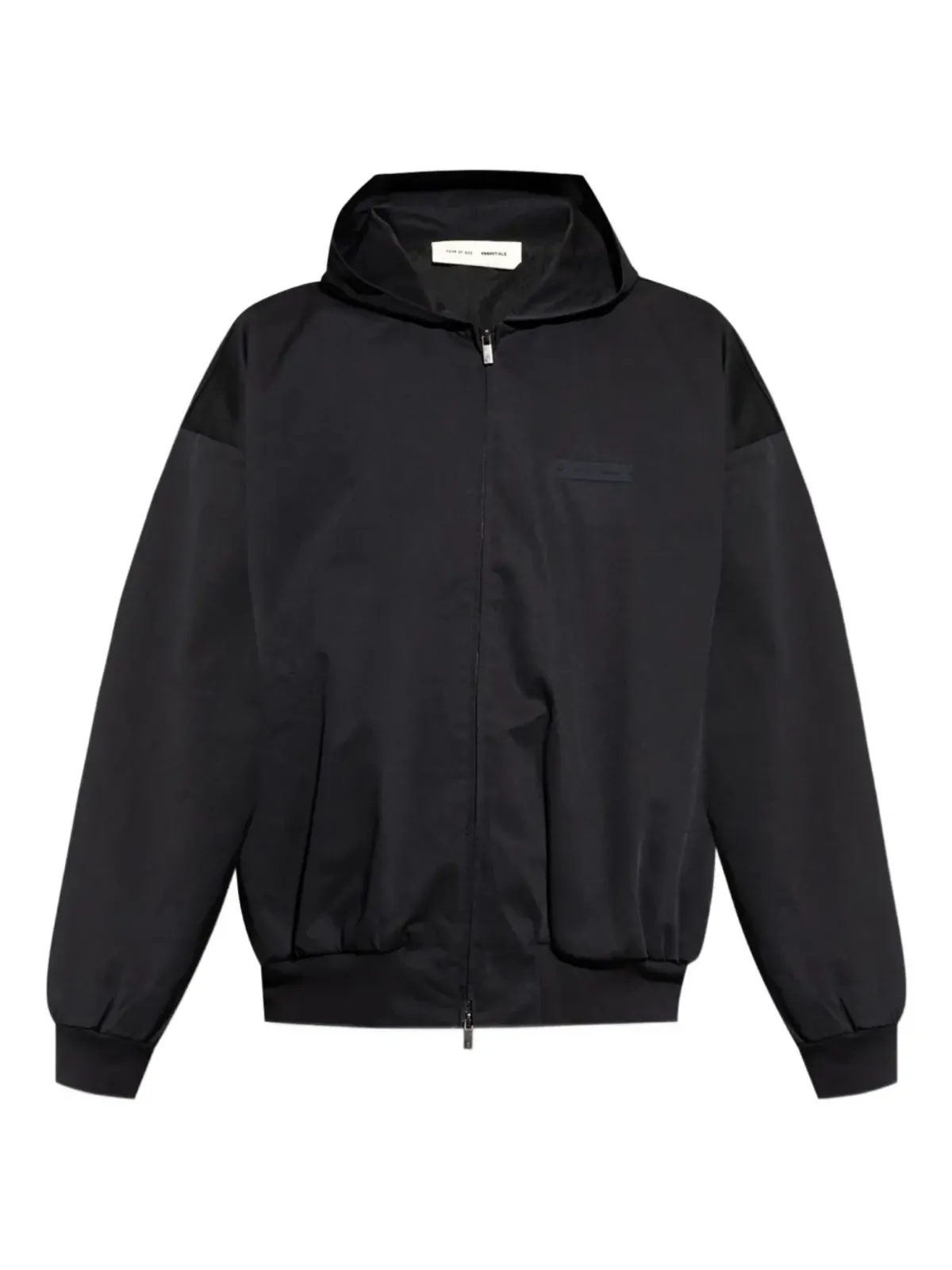 FEAR OF GOD ESSENTIALS ロゴパッチフーデッドジャケット - 画像1