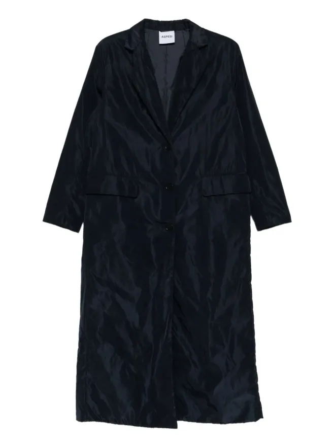 ASPESI ASPESI シングルブレストボタンコート - Blueの商品画像