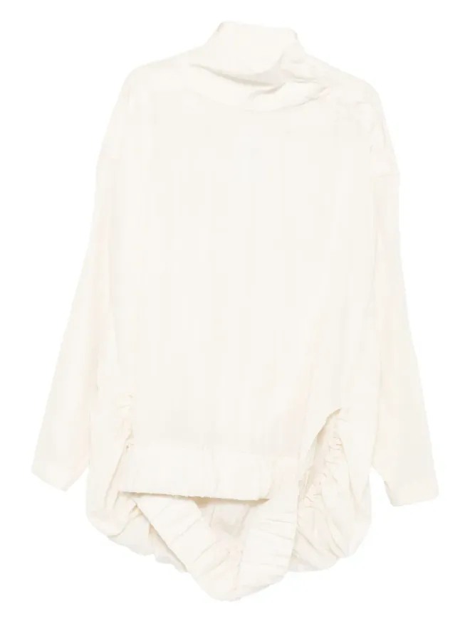 Jean Paul Gaultier Jean Paul Gaultier ハイネックプリーツトップの商品画像